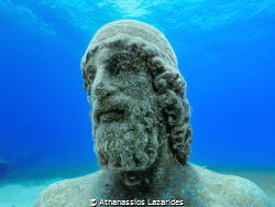 Ancient Greek figure underwater by Athanassios Lazarides 